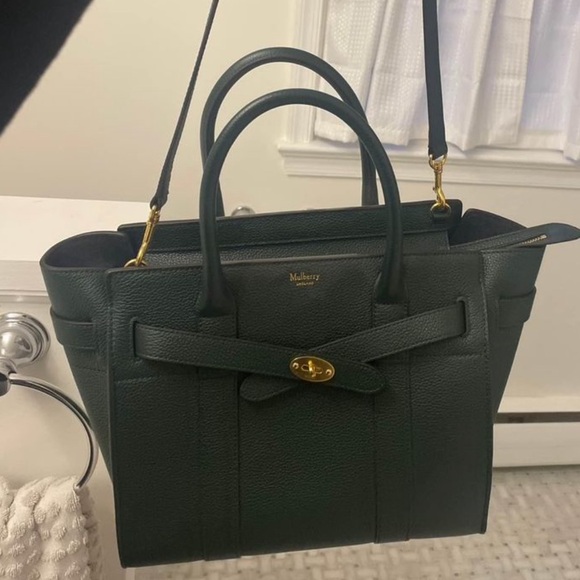 Mulberry Bag - Small Zipped Bayswater Leather Satchel - Picture 5 of 8